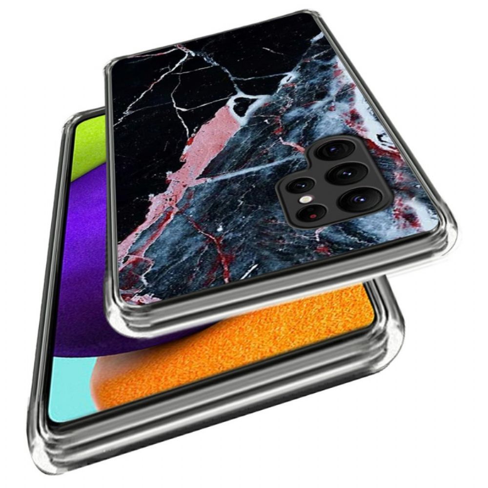 Hoesje Voor Samsung Galaxy S25 Ultra 5g Zwart Marmer