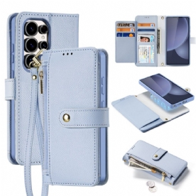 Leren Hoesje Samsung Galaxy S25 Ultra 5g Afneembare Lawa-serie Dux Ducis-hoes Bescherming Hoesje