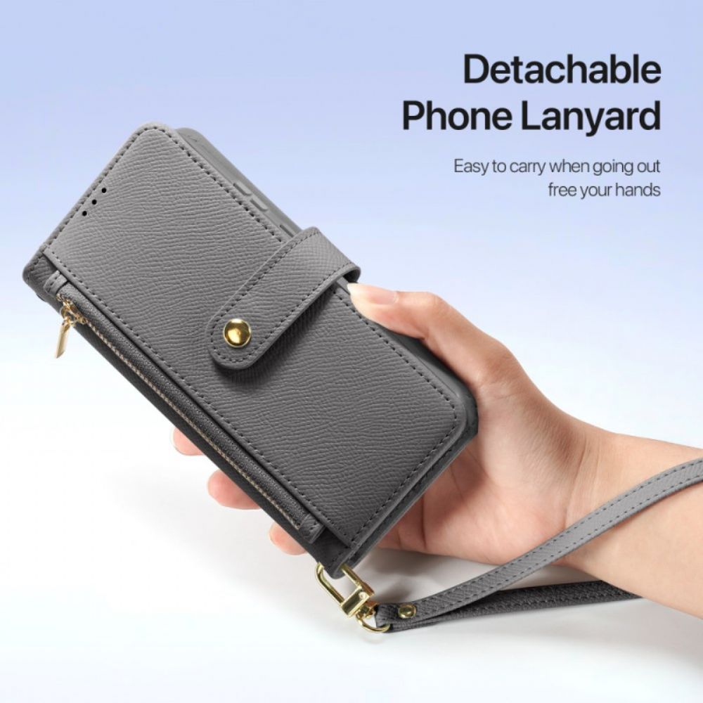 Leren Hoesje Samsung Galaxy S25 Ultra 5g Afneembare Lawa-serie Dux Ducis-hoes Bescherming Hoesje