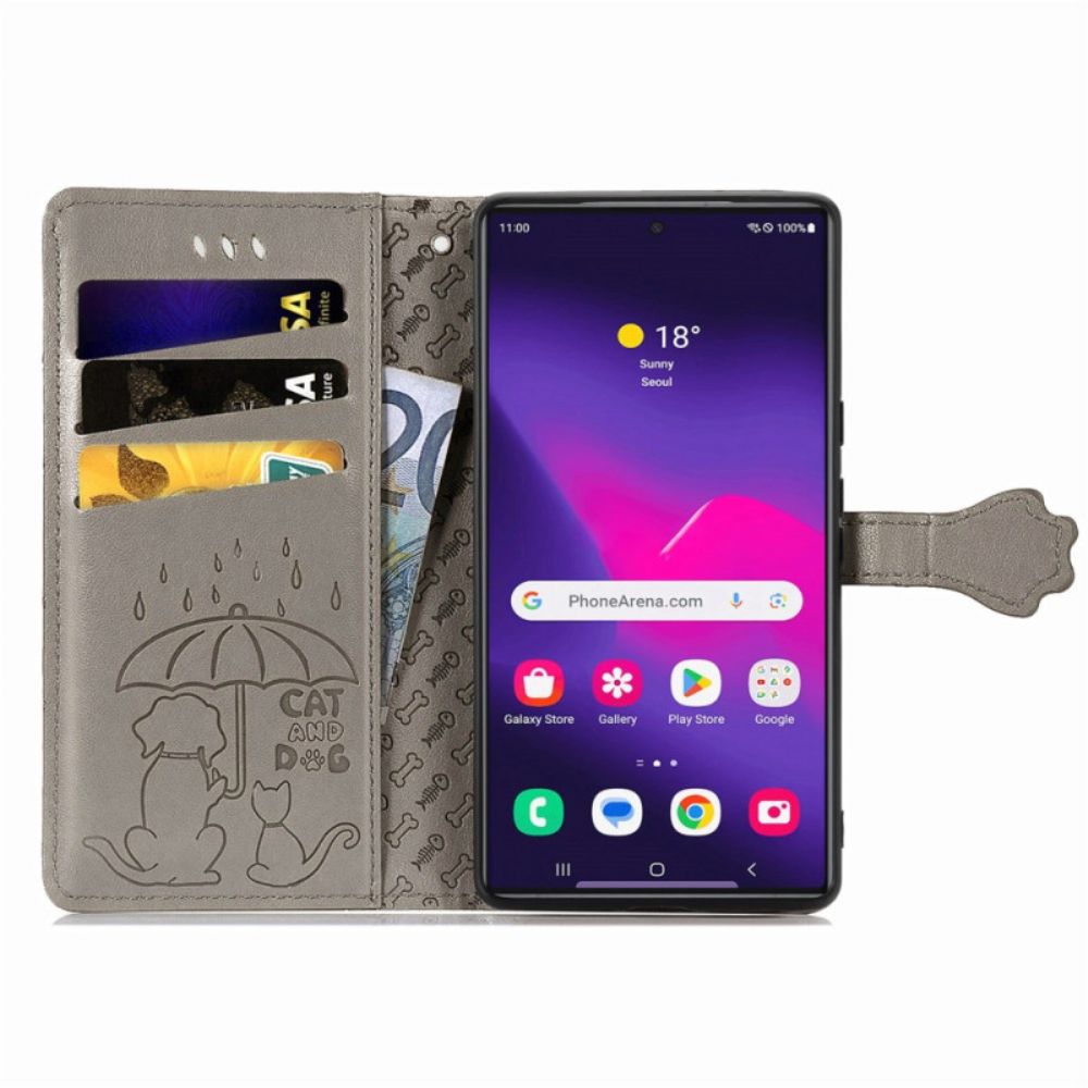 Leren Hoesje Samsung Galaxy S25 Ultra 5g Geanimeerde Dieren