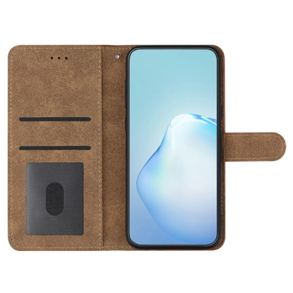 Leren Hoesje Samsung Galaxy S25 Ultra 5g Zakelijke Stijl Bescherming Hoesje