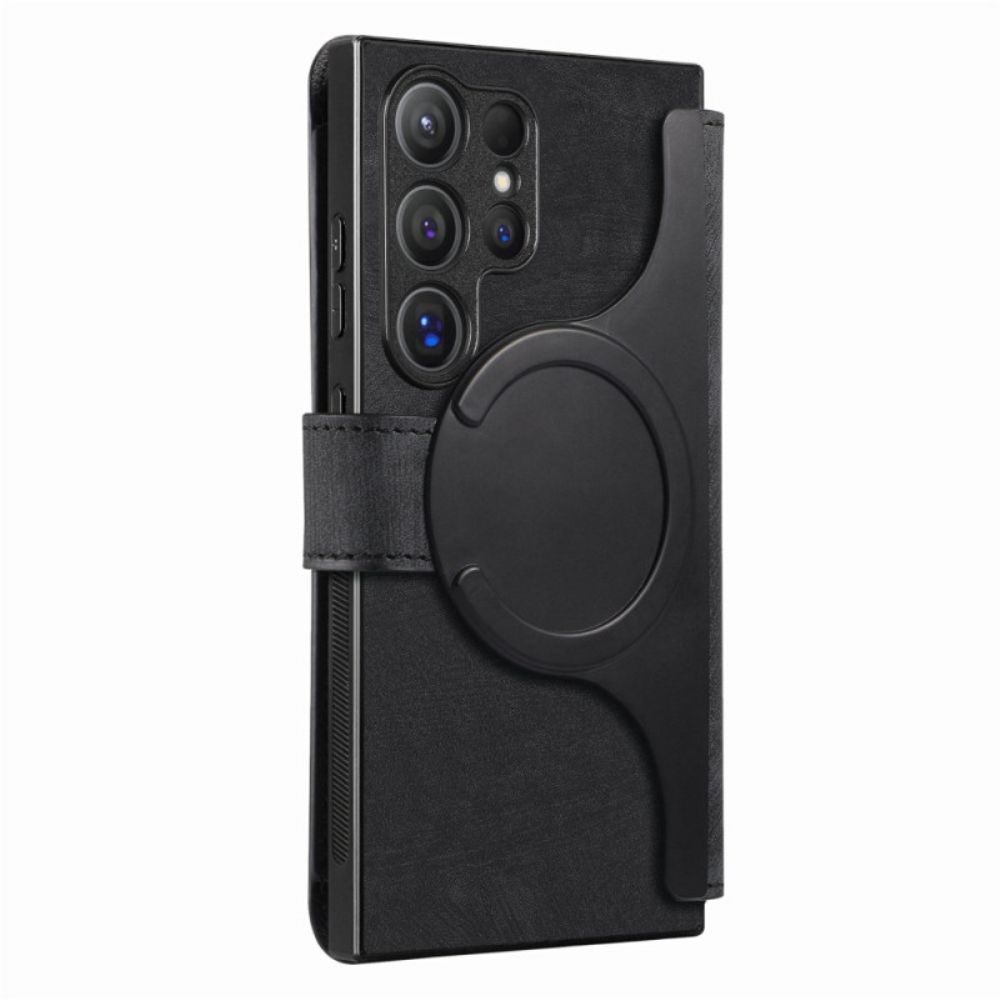 Leren Hoesje Voor Samsung Galaxy S25 Ultra 5g Afneembaar Magnetisch Rfid-hoesje