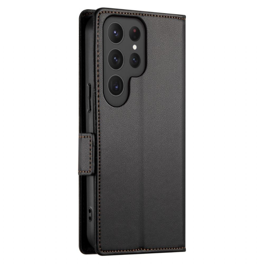 Leren Hoesje Voor Samsung Galaxy S25 Ultra 5g Slank