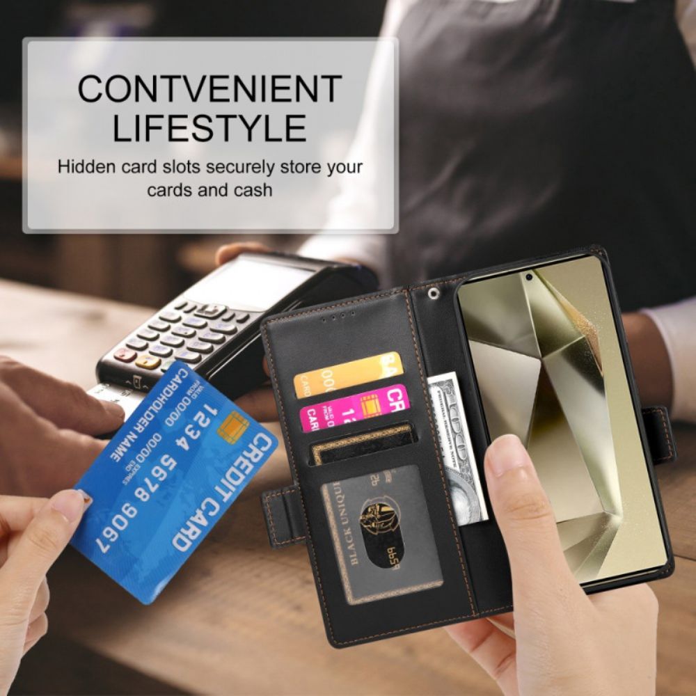 Leren Hoesje Voor Samsung Galaxy S25 Ultra 5g Slank