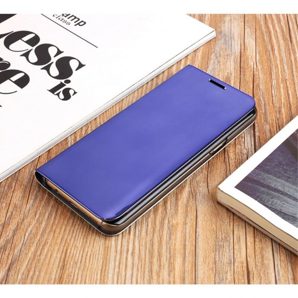 Bescherming Hoesje voor Samsung Galaxy Note 8 Spiegel En Leereffect