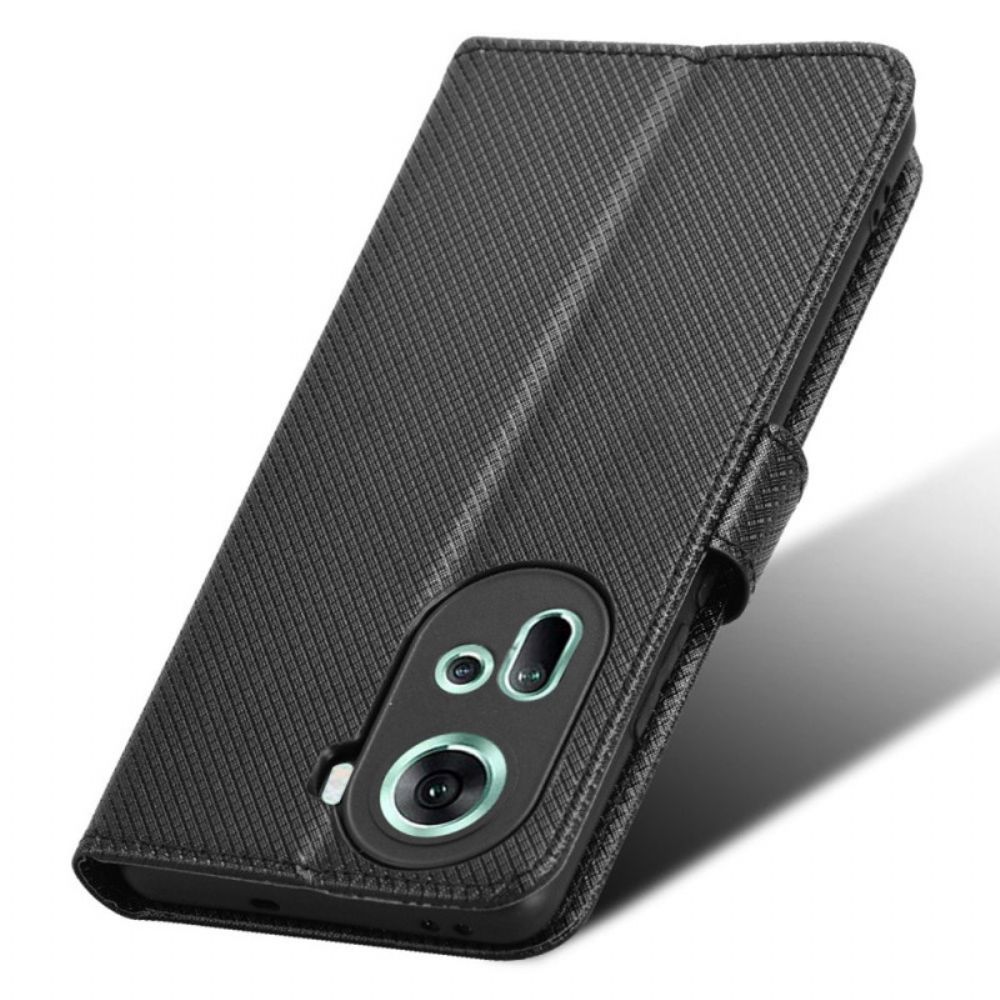 Bescherming Hoesje Oppo Reno 11 5g Band Met Diamanttextuur