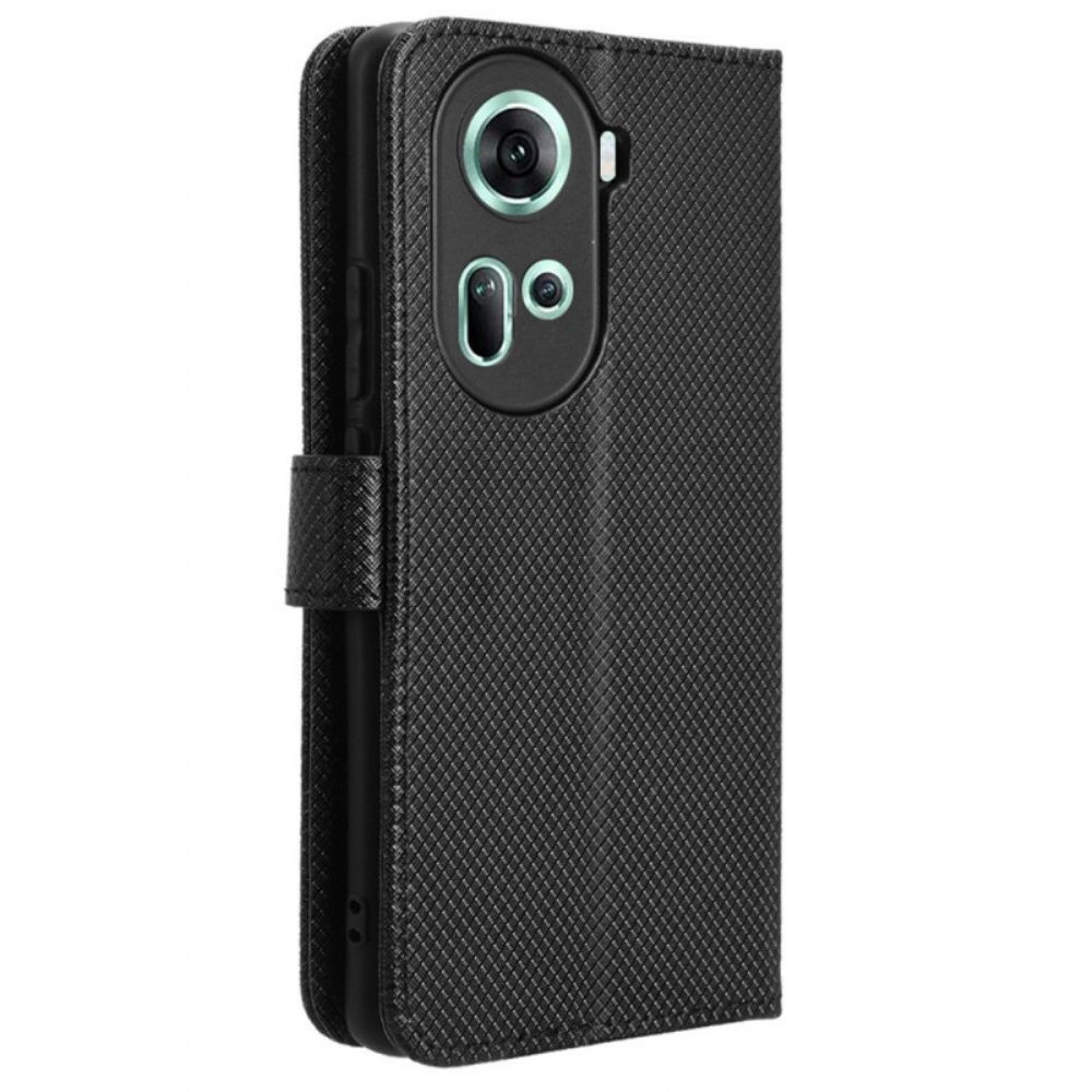 Bescherming Hoesje Oppo Reno 11 5g Band Met Diamanttextuur