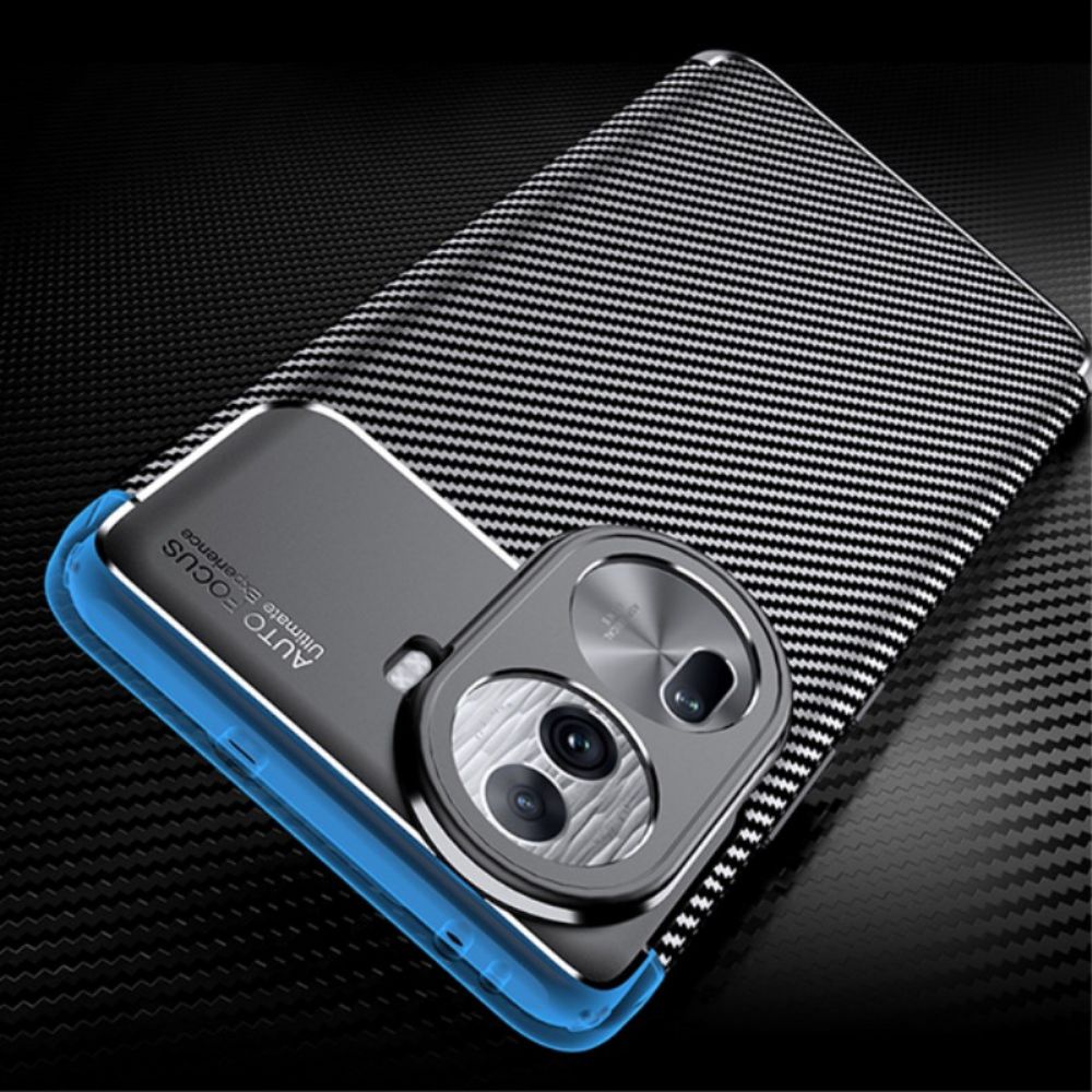 Case Hoesje Oppo Reno 11 5g Telefoonhoesje Flexibele Koolstofvezel