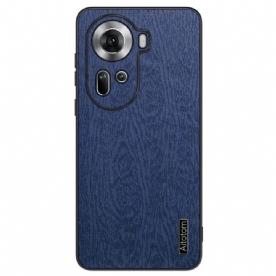 Case Hoesje Oppo Reno 11 5g Telefoonhoesje Kunstleer Met Houteffect