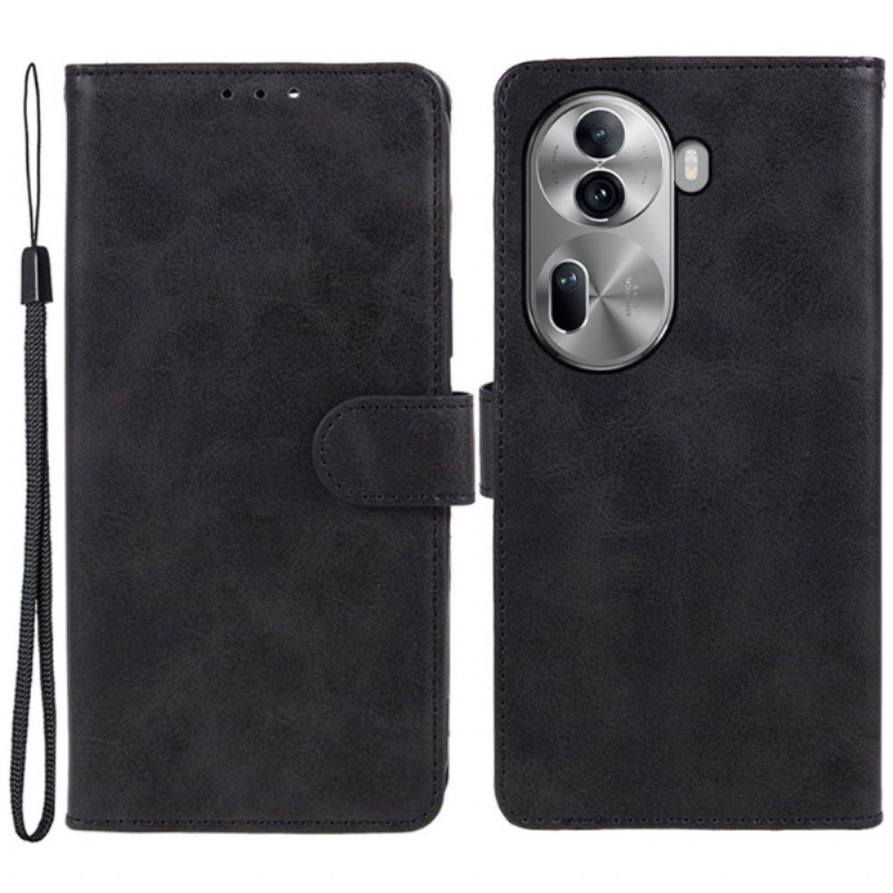 Flip Case Leren Oppo Reno 11 5g Magnetische Bandsluiting