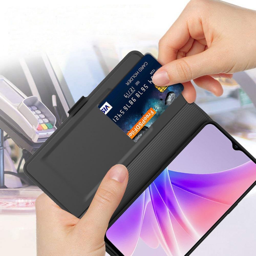 Leren Hoesje Oppo Reno 11 5g Kaarthouder Bescherming Hoesje