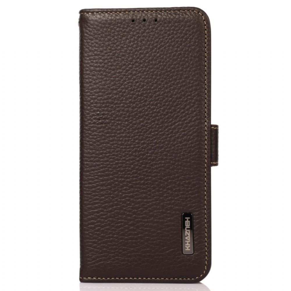 Leren Hoesje Oppo Reno 11 5g Leren Portemonnee Met Rfid-blokkering Khazneh Bescherming Hoesje
