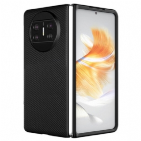 Hoesje Huawei Mate X3 Geweven Leerstijl