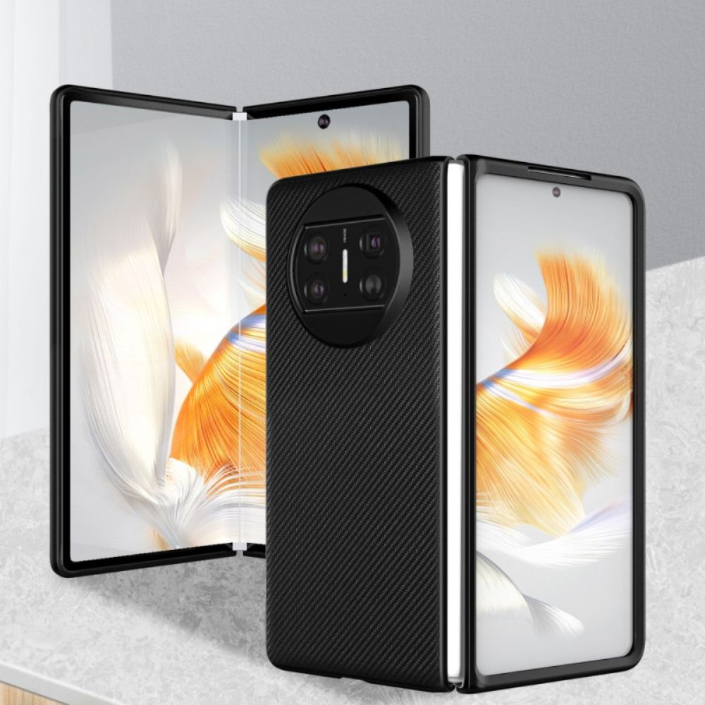 Hoesje Huawei Mate X3 Geweven Leerstijl