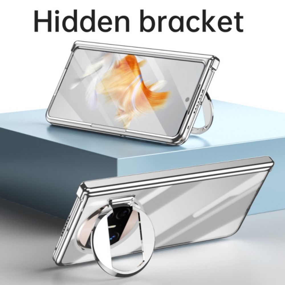 Hoesje Huawei Mate X3 Met Ring En Schermbeschermer Bescherming Hoesje