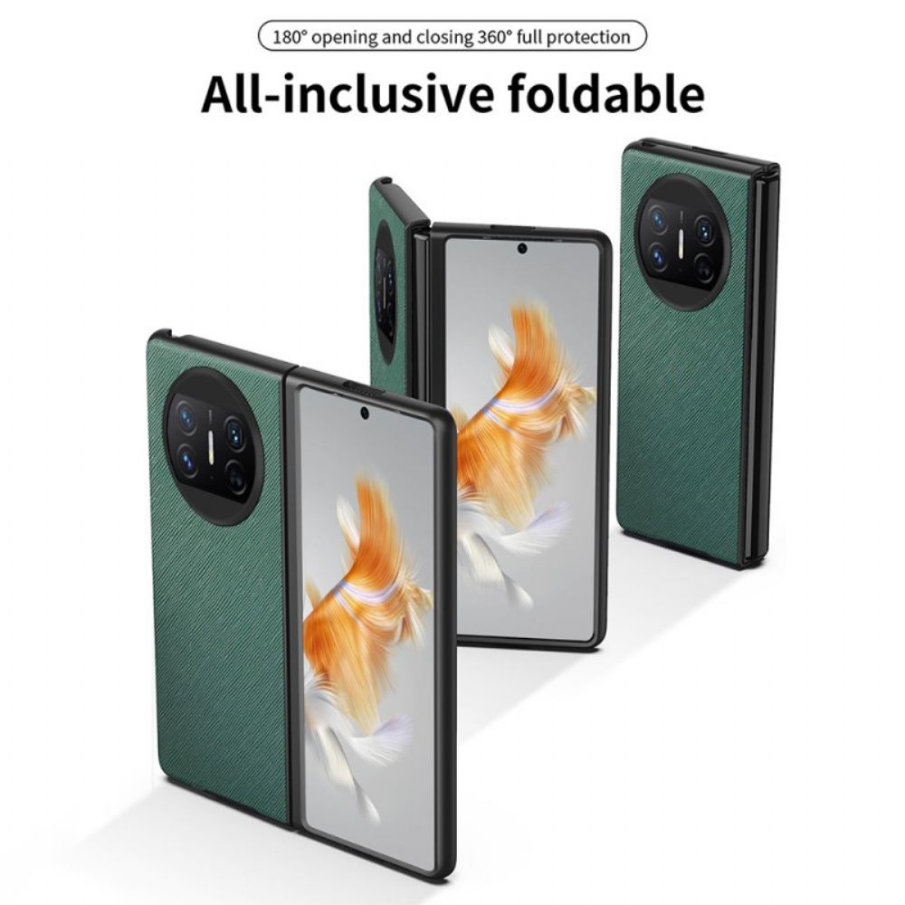 Hoesje Voor Huawei Mate X3 Geweven Textuur