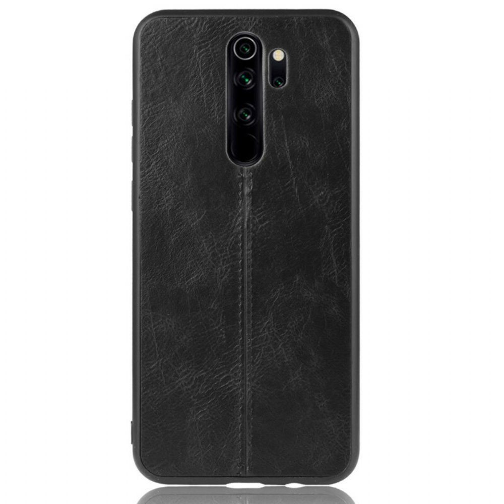 Hoesje voor Xiaomi Redmi Note 8 Pro Naad Leereffect