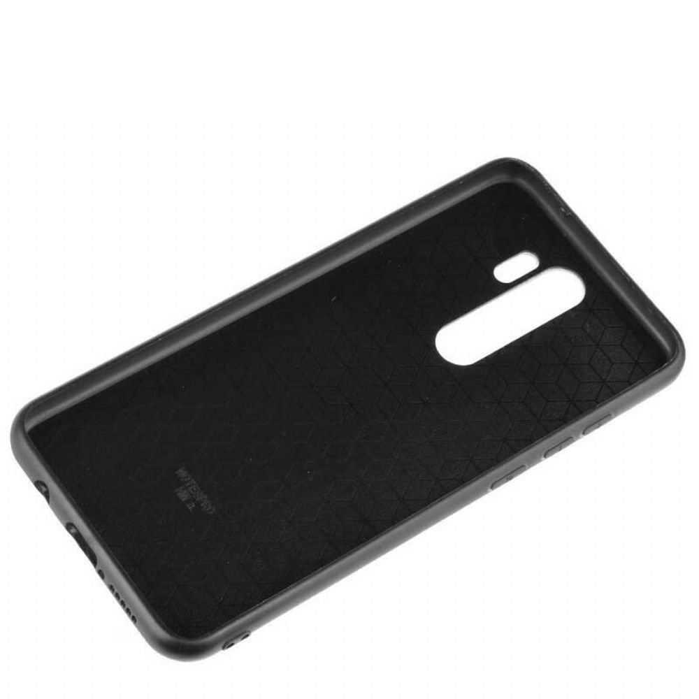 Hoesje voor Xiaomi Redmi Note 8 Pro Naad Leereffect