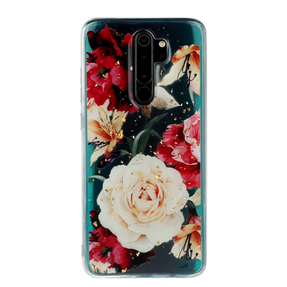 Hoesje voor Xiaomi Redmi Note 8 Pro Transparante Schitterende Boeketten