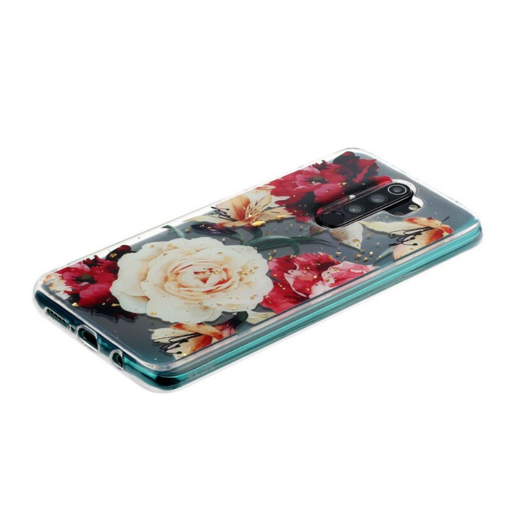 Hoesje voor Xiaomi Redmi Note 8 Pro Transparante Schitterende Boeketten