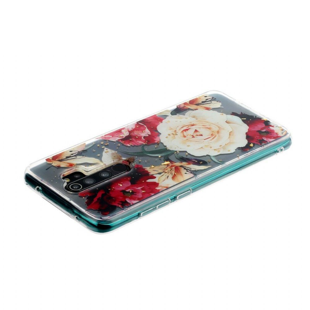 Hoesje voor Xiaomi Redmi Note 8 Pro Transparante Schitterende Boeketten