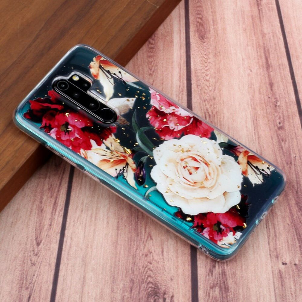 Hoesje voor Xiaomi Redmi Note 8 Pro Transparante Schitterende Boeketten