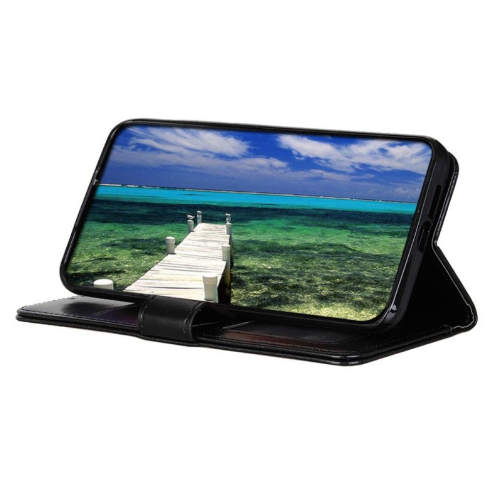 Leren Hoesje voor Moto G200 5G Ijzige Khazneh
