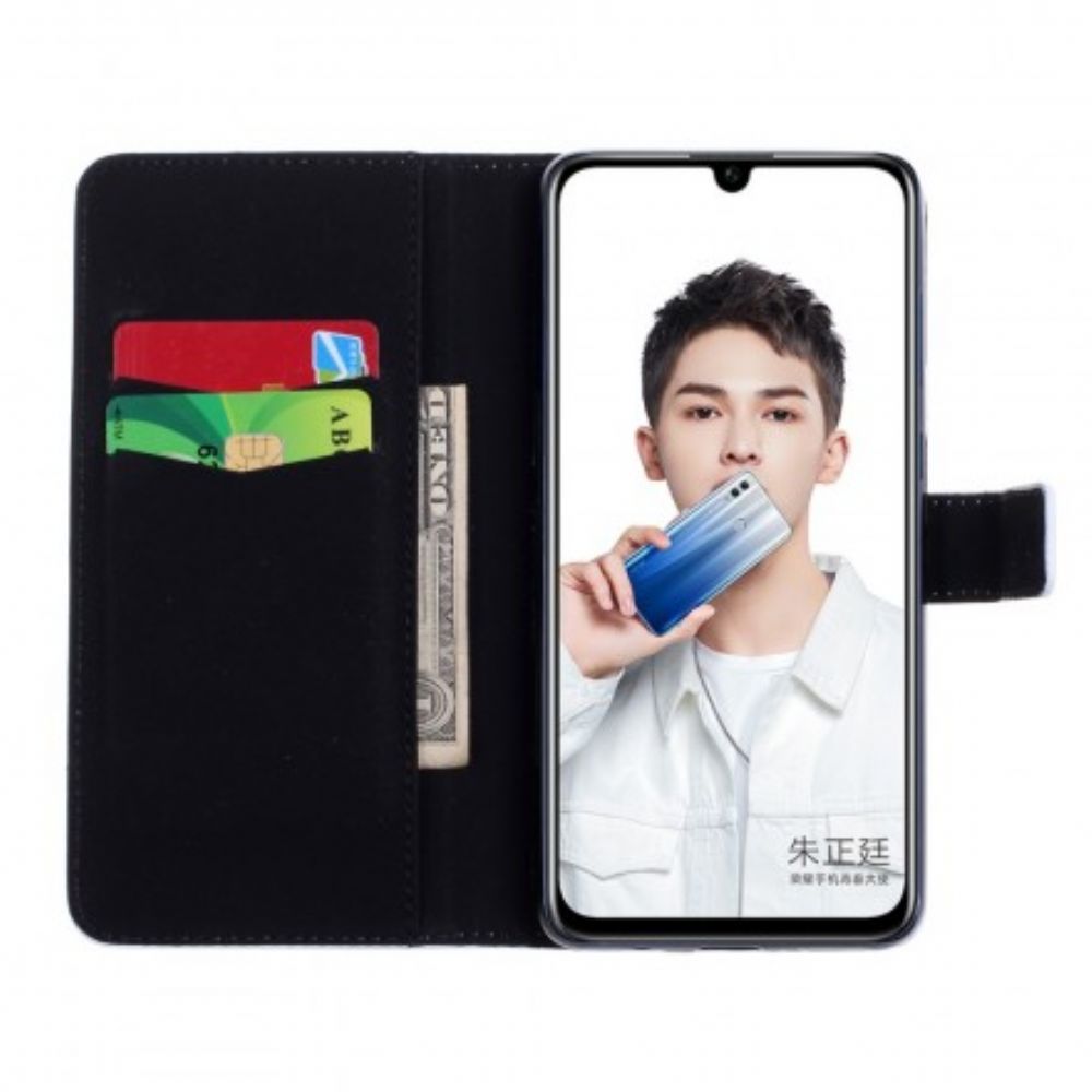Leren Hoesje voor Huawei P Smart 2019 / Honor 10 Lite Baby Liefde Paardebloem