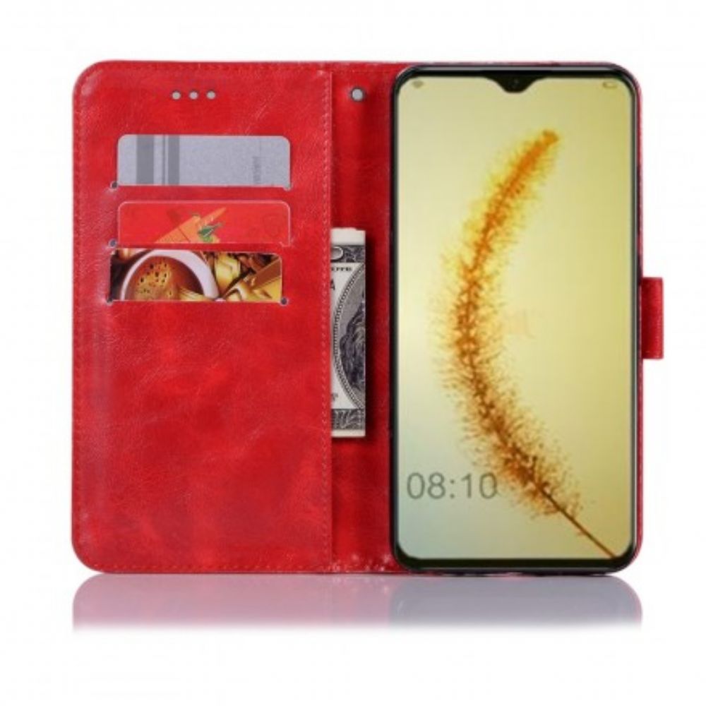 Leren Hoesje voor Huawei P Smart 2019 / Honor 10 Lite Met Ketting Vintage Kunstleren Band