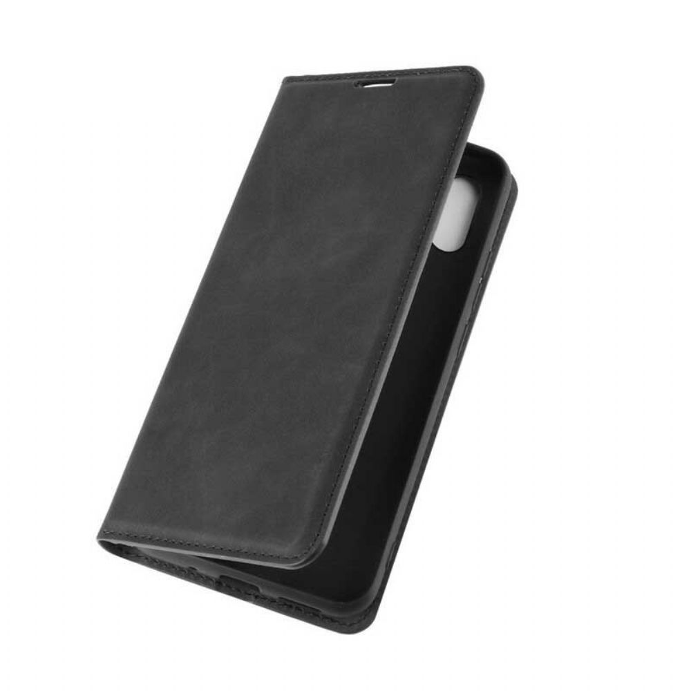 Bescherming Hoesje voor Xiaomi Redmi 9A Folio-hoesje Zacht Leereffect