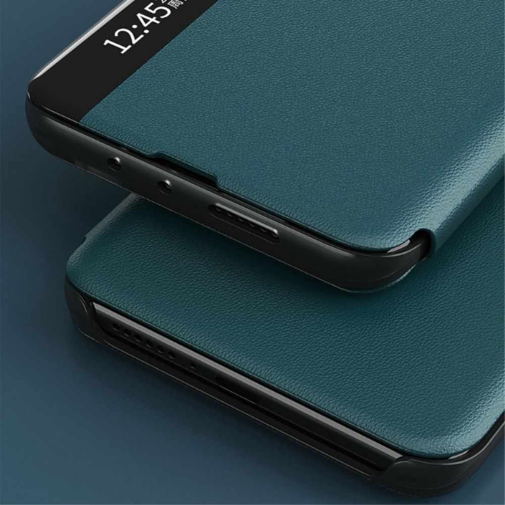 Bescherming Hoesje voor Xiaomi Redmi 9A Ledereffect