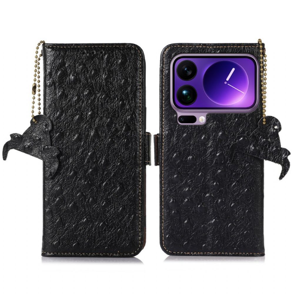 Bescherming Hoesje Xiaomi 17 Pro Rfid-blokkering Van Echt Leer