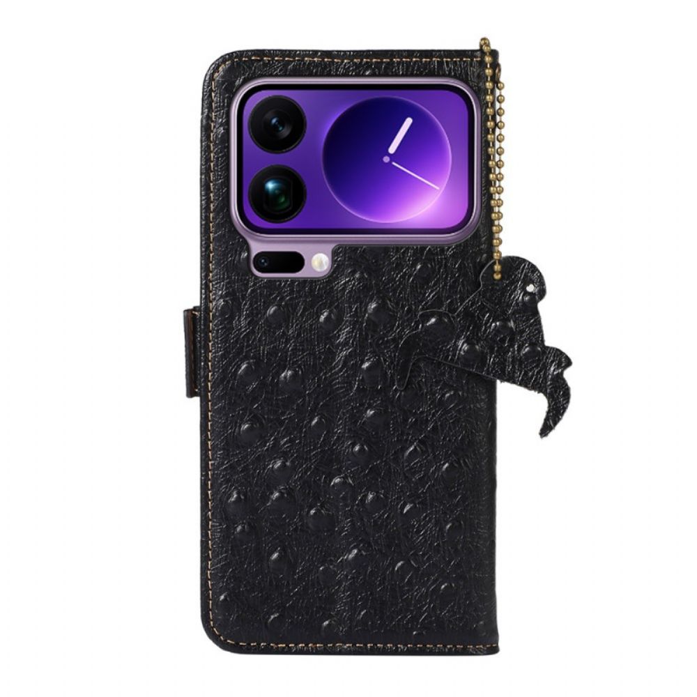 Bescherming Hoesje Xiaomi 17 Pro Rfid-blokkering Van Echt Leer