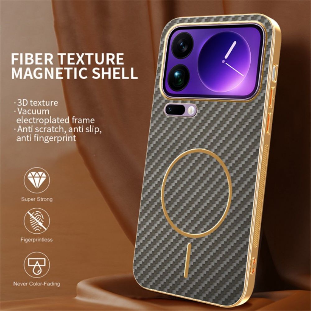Case Hoesje Xiaomi 17 Pro Telefoonhoesje Carbon Fiber Texture