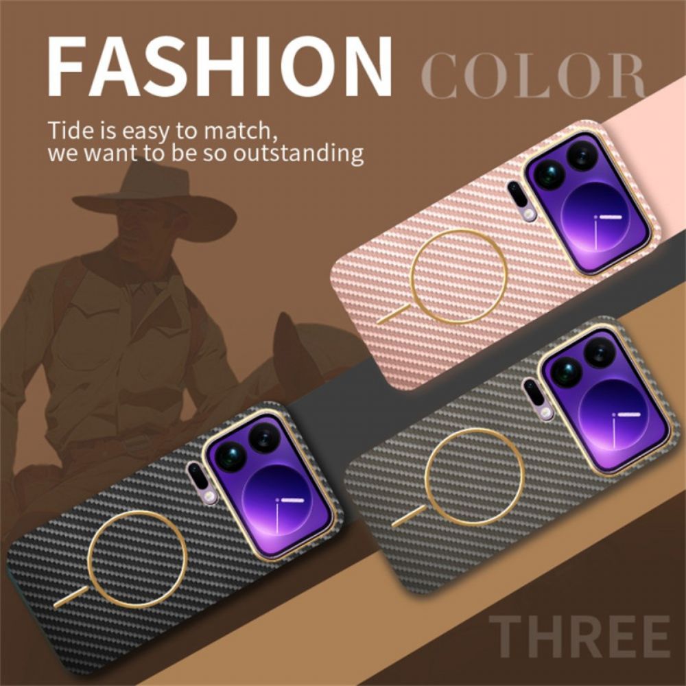 Case Hoesje Xiaomi 17 Pro Telefoonhoesje Carbon Fiber Texture