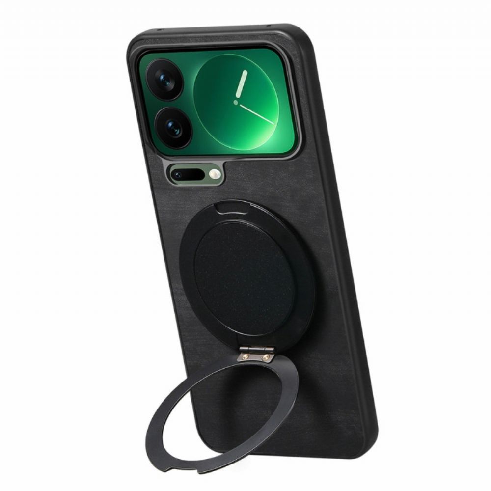 Cover Hoesje Xiaomi 17 Pro Telefoonhoesje Draaibare Standaard Retro Ledertextuur