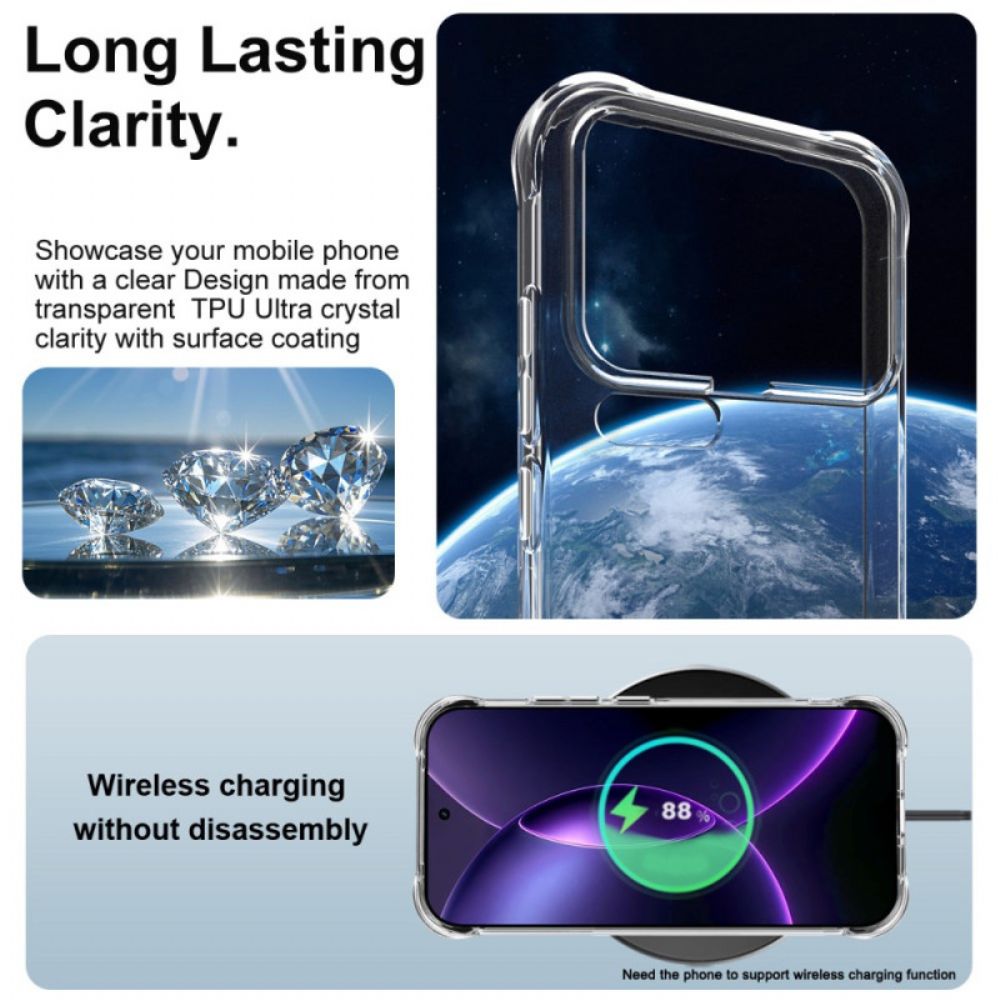 Cover Hoesje Xiaomi 17 Pro Telefoonhoesje Imak - Schokbestendige Bescherming Met Airbags Transparant