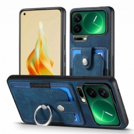 Cover Hoesje Xiaomi 17 Pro Telefoonhoesje Standaard En Kaarthouder Met Lederlook