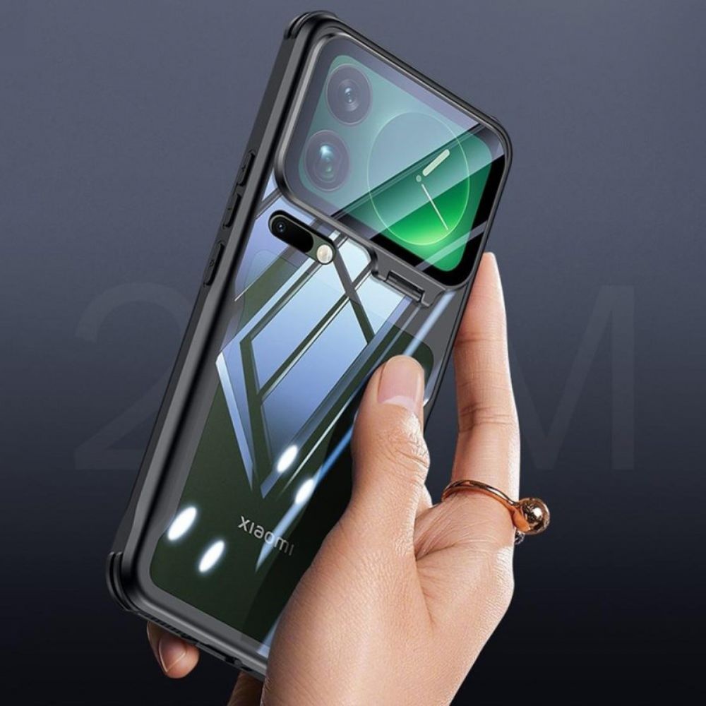 Cover Hoesje Xiaomi 17 Pro Telefoonhoesje Transparante Geïntegreerde Standaard En Camerabescherming