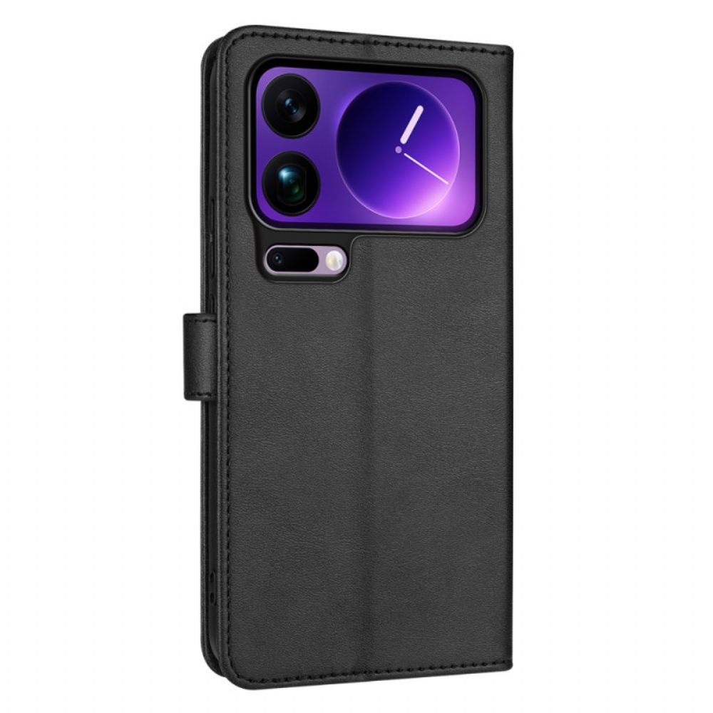 Flip Case Leren Xiaomi 17 Pro Azns Leerlook
