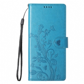 Folio-hoesje Xiaomi 17 Pro Telefoonhoesje Bloemen- En Vlinderpatroon