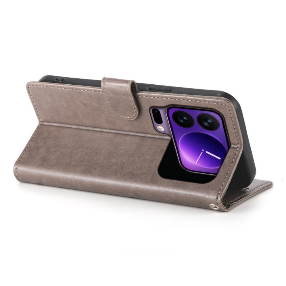 Folio-hoesje Xiaomi 17 Pro Telefoonhoesje Bloemen- En Vlinderpatroon