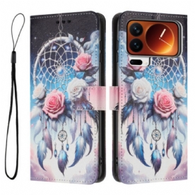 Folio-hoesje Xiaomi 17 Pro Telefoonhoesje Dromenvanger En Rozen