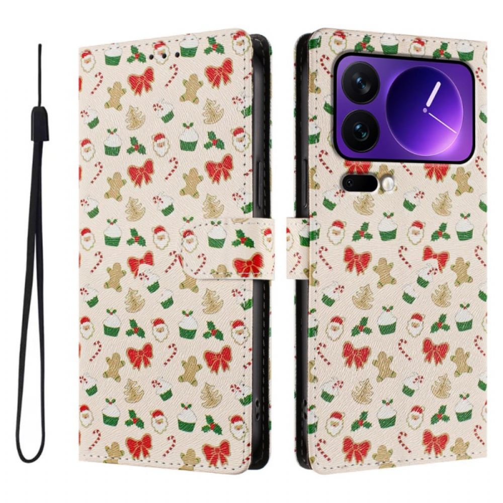Folio-hoesje Xiaomi 17 Pro Telefoonhoesje Kerst
