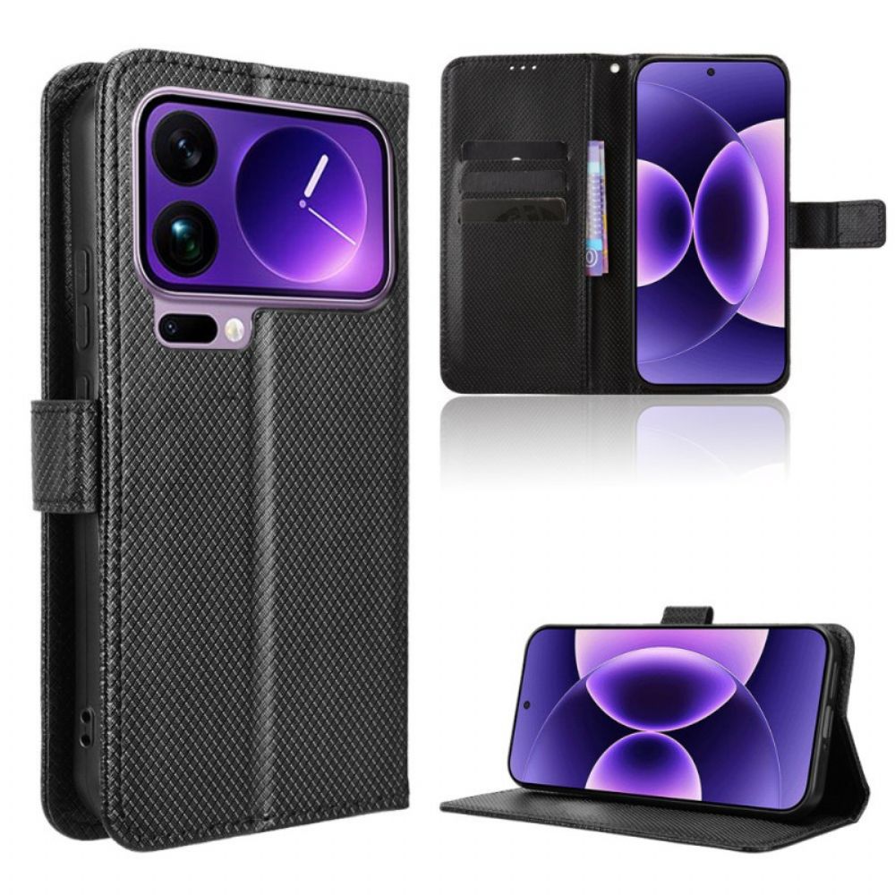 Folio-hoesje Xiaomi 17 Pro Telefoonhoesje Kunstleer Met Textuur