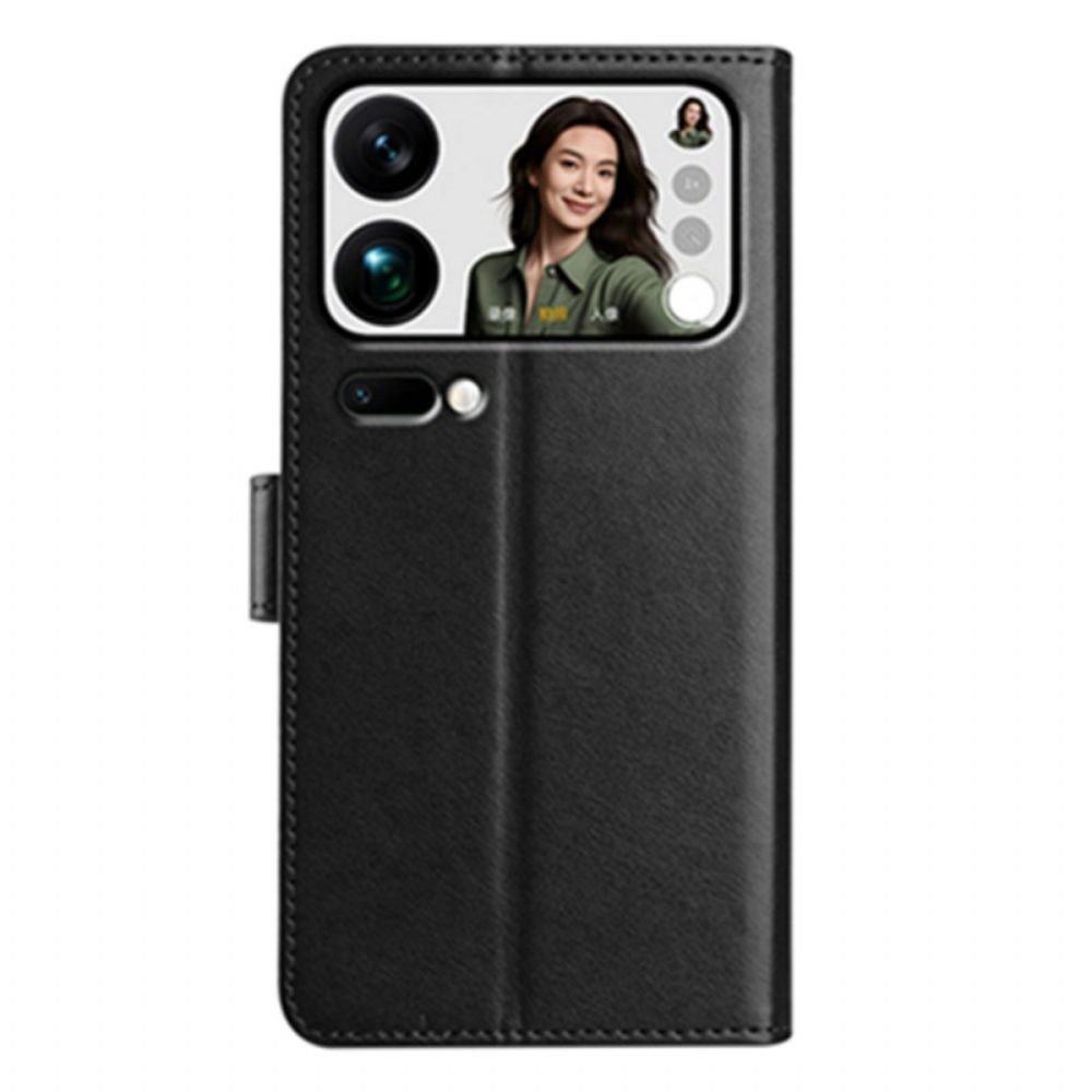 Folio-hoesje Xiaomi 17 Pro Telefoonhoesje Portemonnee Met 8 Kaartsleuven