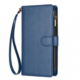 Folio-hoesje Xiaomi 17 Pro Telefoonhoesje Portemonnee Met Rits En Riem