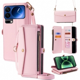 Folio-hoesje Xiaomi 17 Pro Telefoonhoesje Portemonnee Met Schouderriem