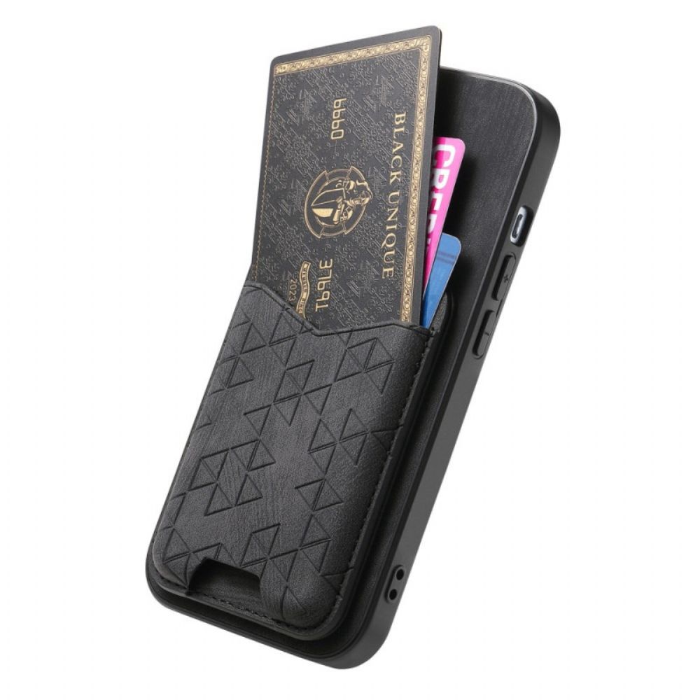 Hoesje Xiaomi 17 Pro Kaarthouder En Gegraveerde Standaard