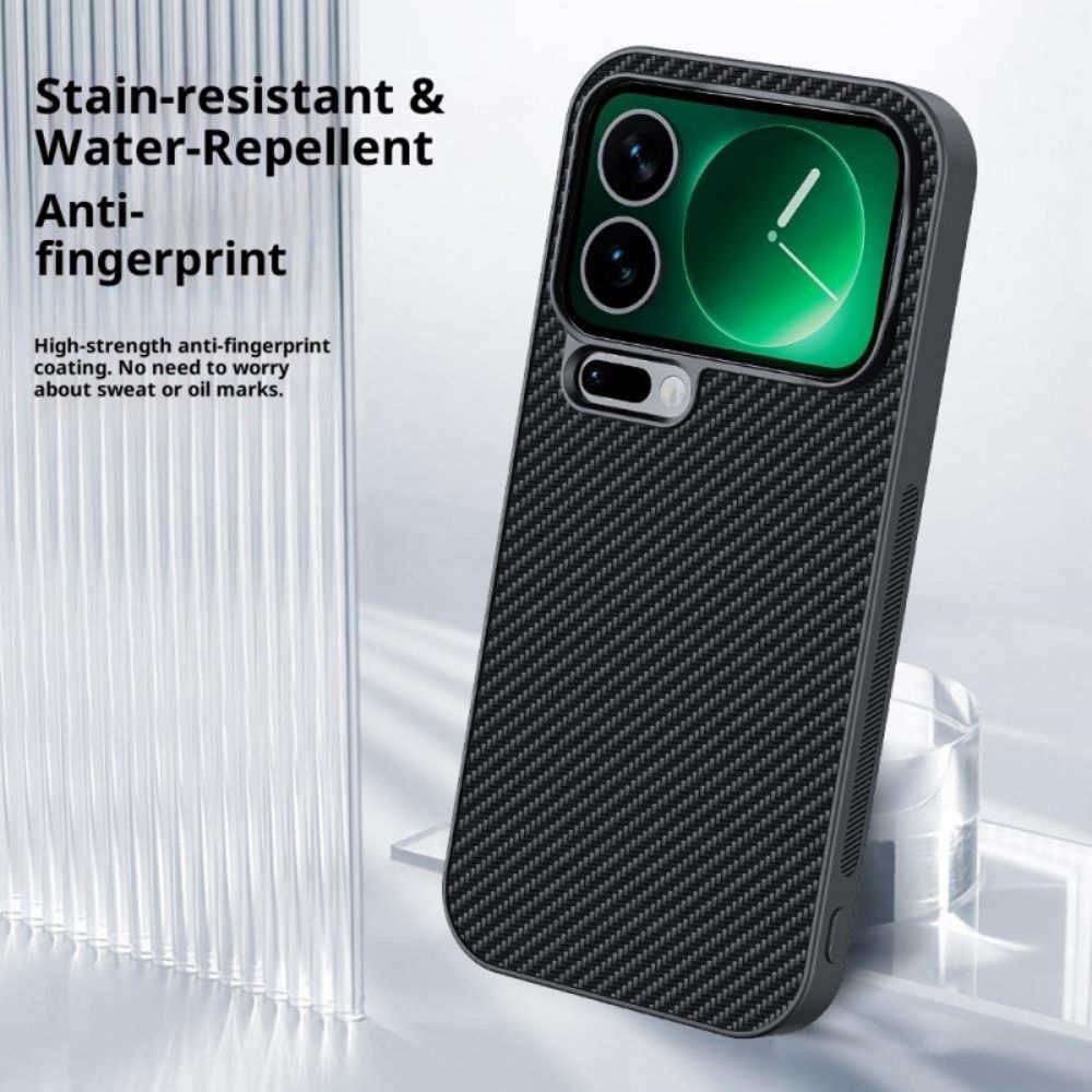 Hoesje Xiaomi 17 Pro Koolstofvezeltextuur